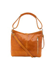 Borsa a spalla da donna 100% pelle 5541-Senape I Fratelli