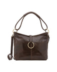 Borsa a spalla da donna 100% pelle 5541-Tmoro I Fratelli