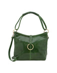Borsa a spalla da donna 100% pelle 5541-Verde I Fratelli