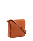 Borsa a tracolla da uomo in vera pelle Made in Italy 5543-Cognac I Fratelli