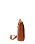 Borsa a tracolla da uomo in vera pelle Made in Italy 5543-Cognac I Fratelli