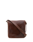 Borsa a tracolla da uomo in vera pelle Made in Italy 5543-Marrone I Fratelli