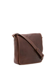 Borsa a tracolla da uomo in vera pelle Made in Italy 5543-Marrone I Fratelli
