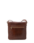 Borsa a tracolla da uomo in vera pelle Made in Italy 5543-Marrone I Fratelli