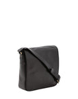 Borsa a tracolla da uomo in vera pelle Made in Italy 5543-Nero I Fratelli