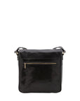 Borsa a tracolla da uomo in vera pelle Made in Italy 5543-Nero I Fratelli