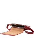 Borsa a tracolla da uomo in vera pelle Made in Italy 5543-Rosso I Fratelli
