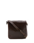 Borsa a tracolla da uomo in vera pelle Made in Italy 5543-Tmoro I Fratelli