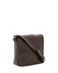 Borsa a tracolla da uomo in vera pelle Made in Italy 5543-Tmoro I Fratelli