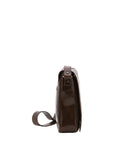 Borsa a tracolla da uomo in vera pelle Made in Italy 5543-Tmoro I Fratelli
