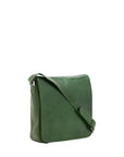 Borsa a tracolla da uomo in vera pelle Made in Italy 5543-Verde I Fratelli