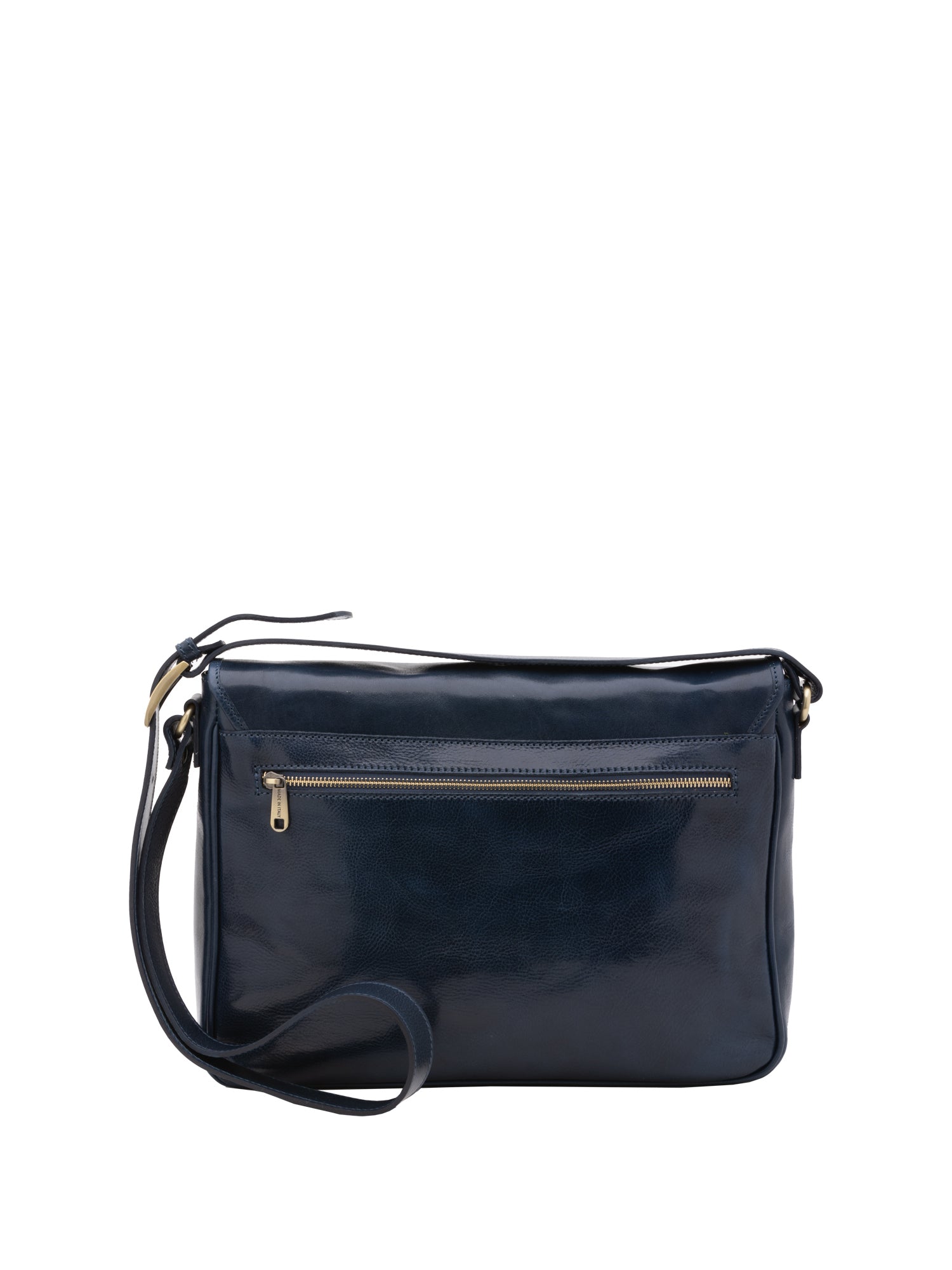 Borsa a tracolla uomo in vera pelle Made in Italy 5544-Blu I Fratelli