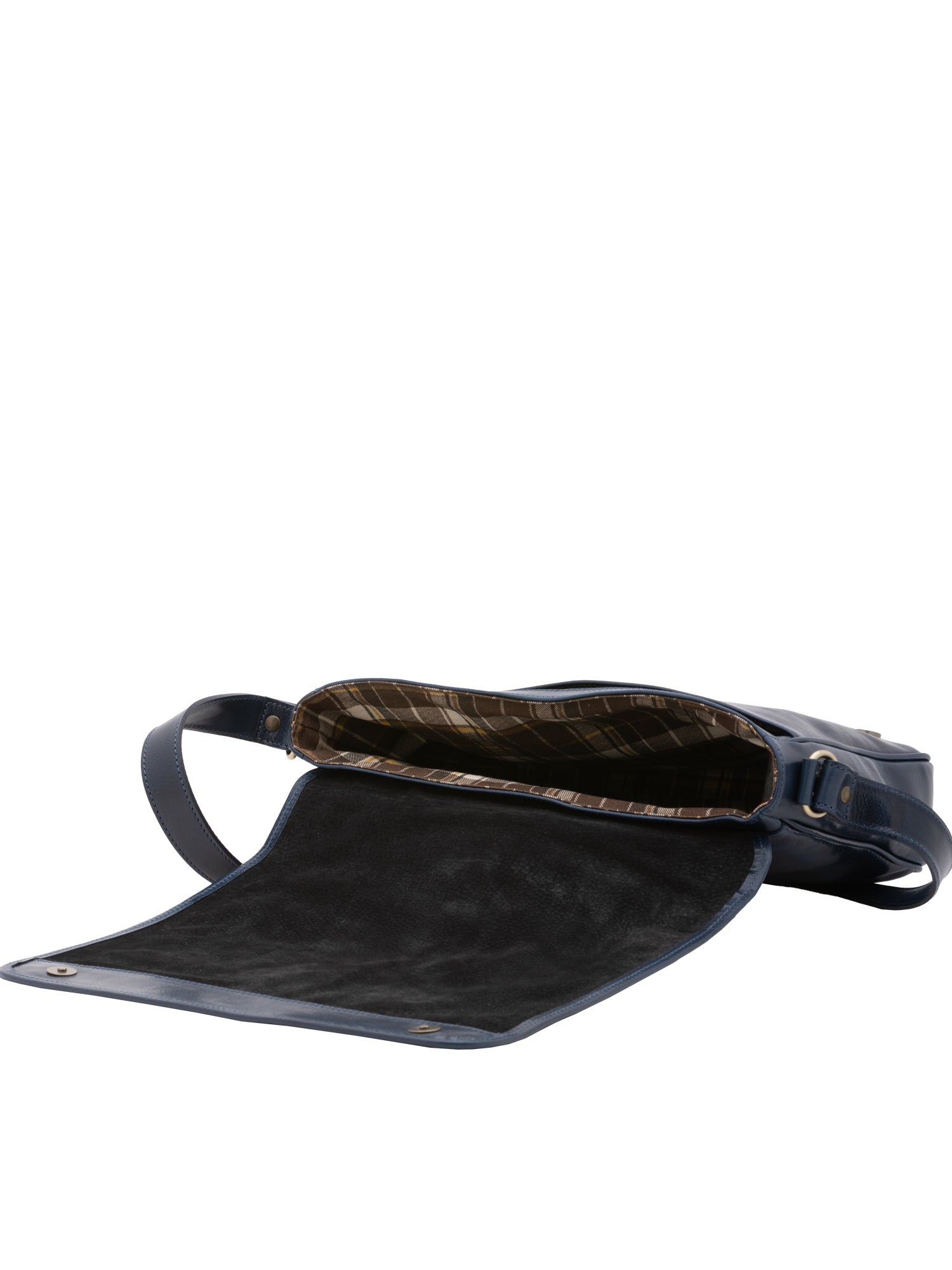 Borsa a tracolla uomo in vera pelle Made in Italy 5544-Blu I Fratelli