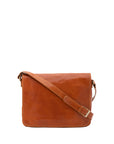 Borsa a tracolla uomo in vera pelle Made in Italy 5544-Cognac I Fratelli