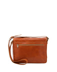 Borsa a tracolla uomo in vera pelle Made in Italy 5544-Cognac I Fratelli