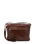 Borsa a tracolla uomo in vera pelle Made in Italy 5544-Marrone I Fratelli