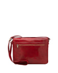 Borsa a tracolla uomo in vera pelle Made in Italy 5544-Rosso I Fratelli