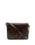 Borsa a tracolla uomo in vera pelle Made in Italy 5544-Tmoro I Fratelli
