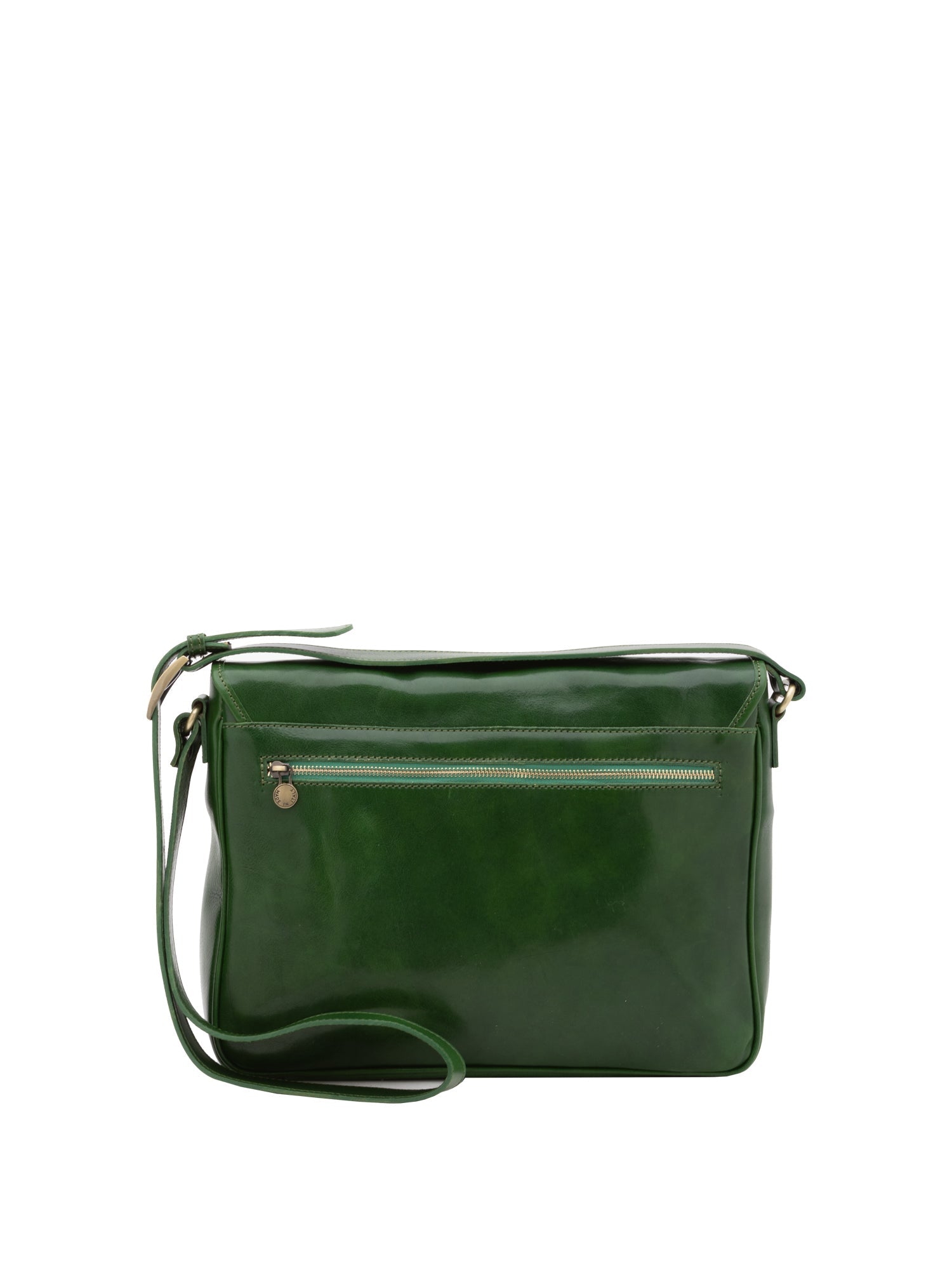 Borsa a tracolla uomo in vera pelle Made in Italy 5544-Verde I Fratelli