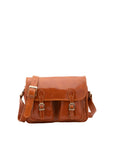 Borsa a tracolla da donna Vera pelle 5545-Cognac I Fratelli