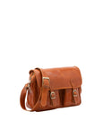 Borsa a tracolla da donna Vera pelle 5545-Cognac I Fratelli