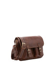 Borsa a tracolla da donna Vera pelle 5545-Marrone I Fratelli