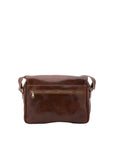 Borsa a tracolla da donna Vera pelle 5545-Marrone I Fratelli