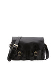Borsa a tracolla da donna Vera pelle 5545-Nero I Fratelli