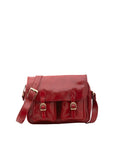 Borsa a tracolla da donna Vera pelle 5545-Rosso I Fratelli