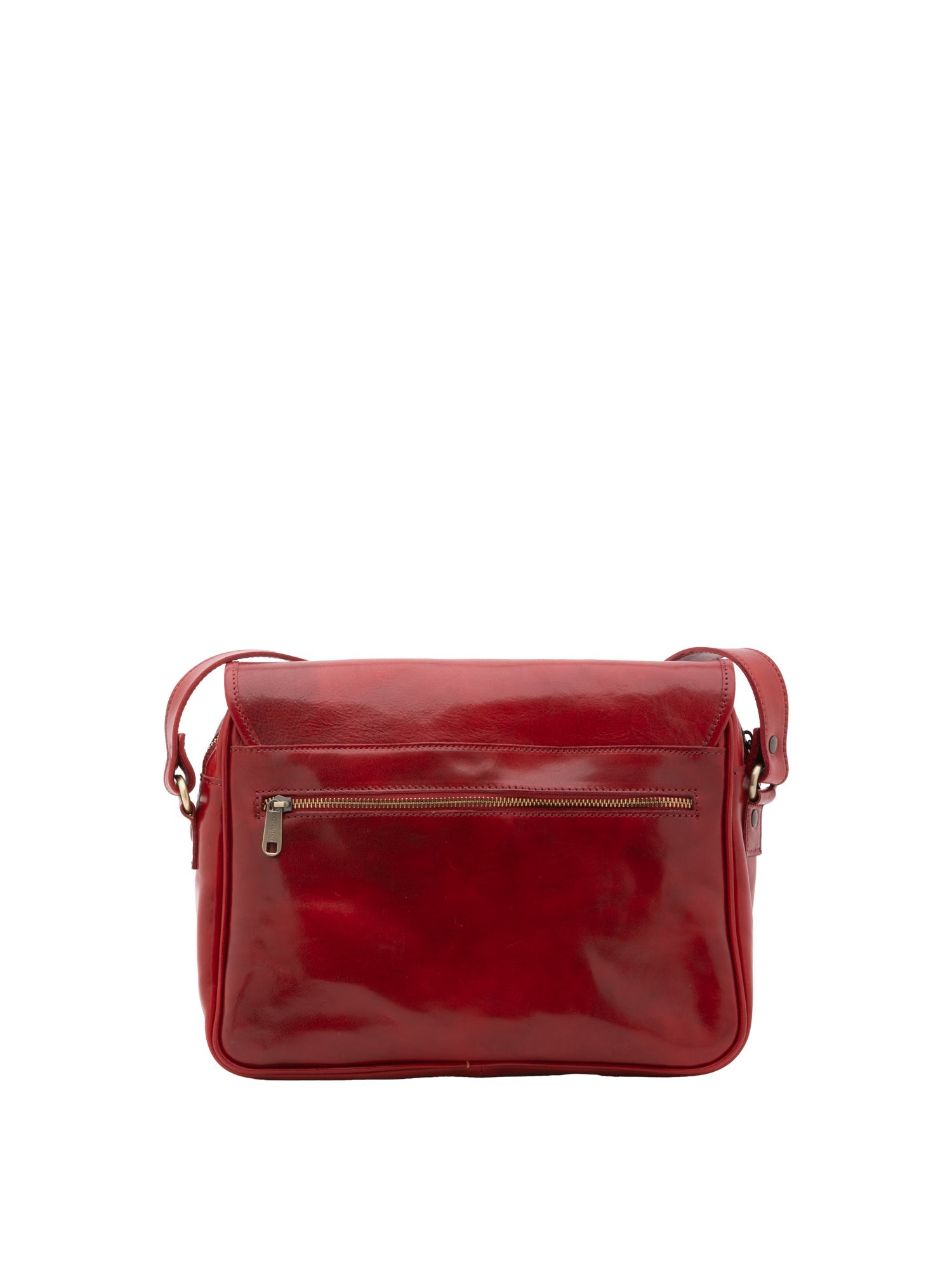 Borsa a tracolla da donna Vera pelle 5545-Rosso I Fratelli
