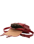 Borsa a tracolla da donna Vera pelle 5545-Rosso I Fratelli