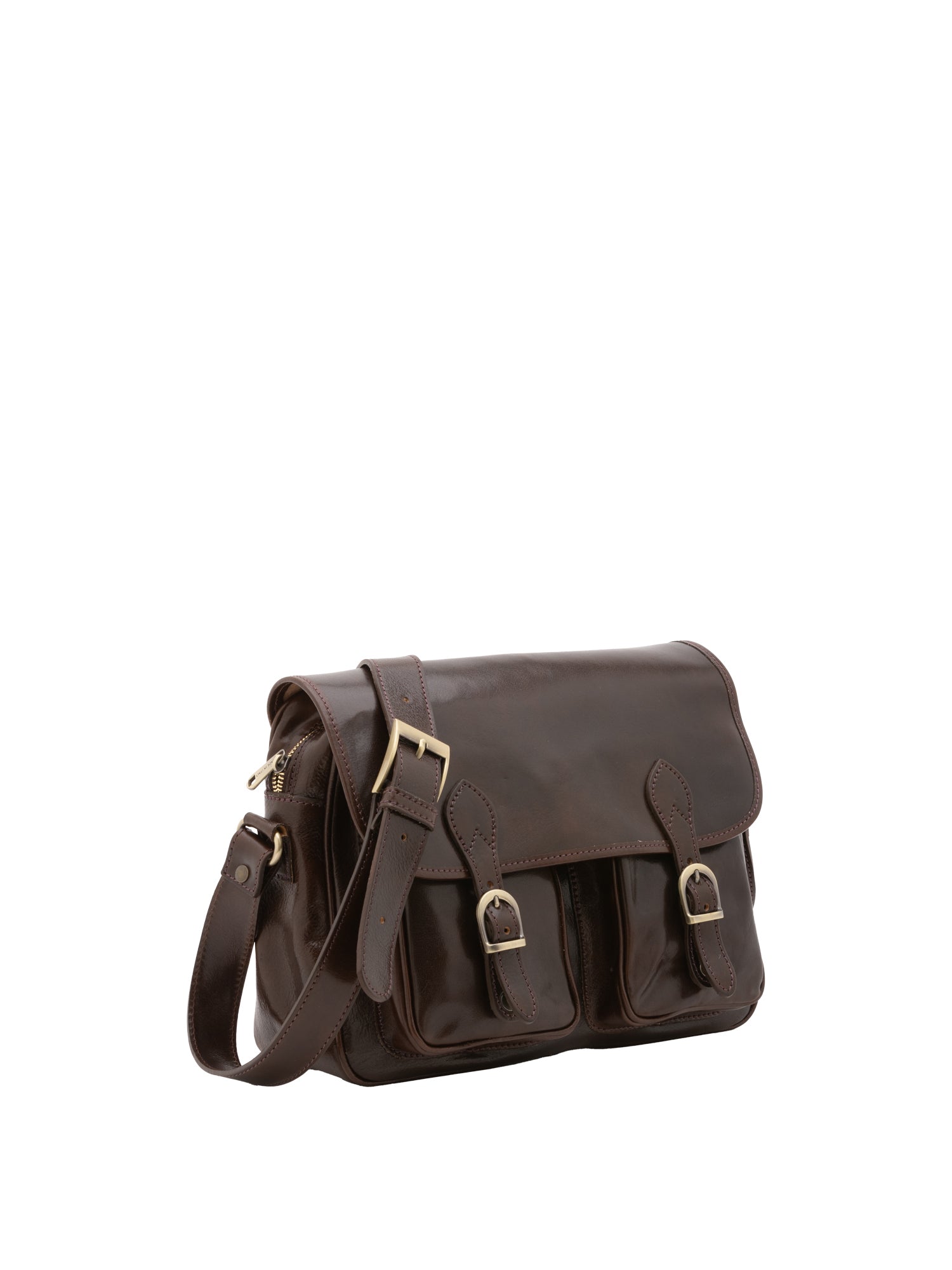 Borsa a tracolla da donna Vera pelle 5545-Tmoro I Fratelli