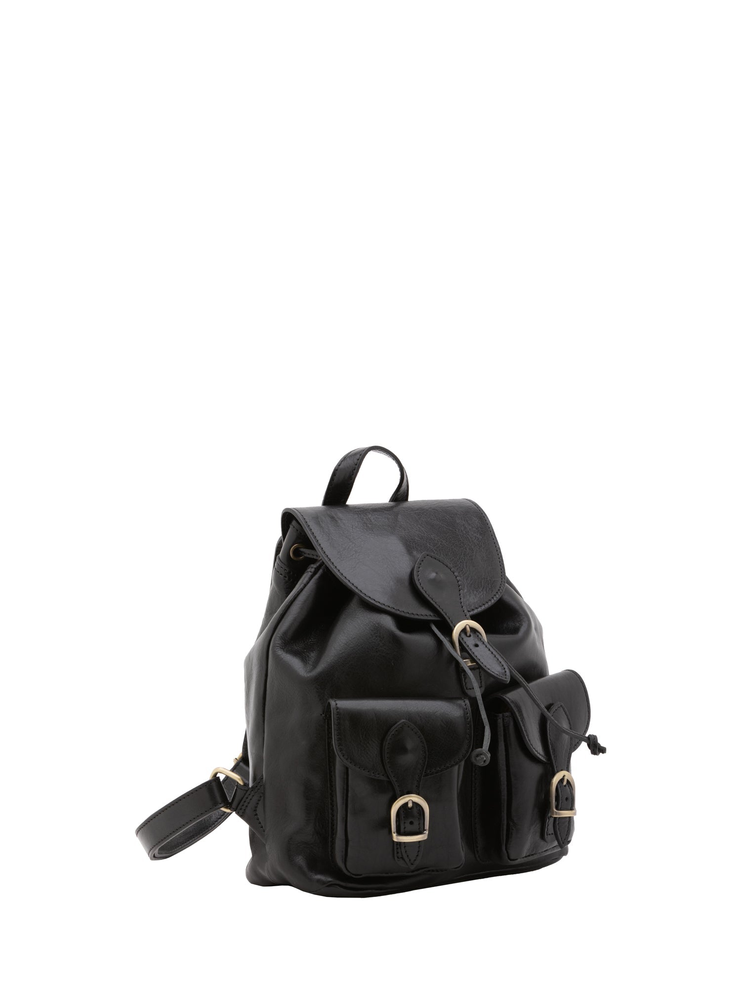 Borsa a spalla da donna Vera pelle 5546-Nero I Fratelli