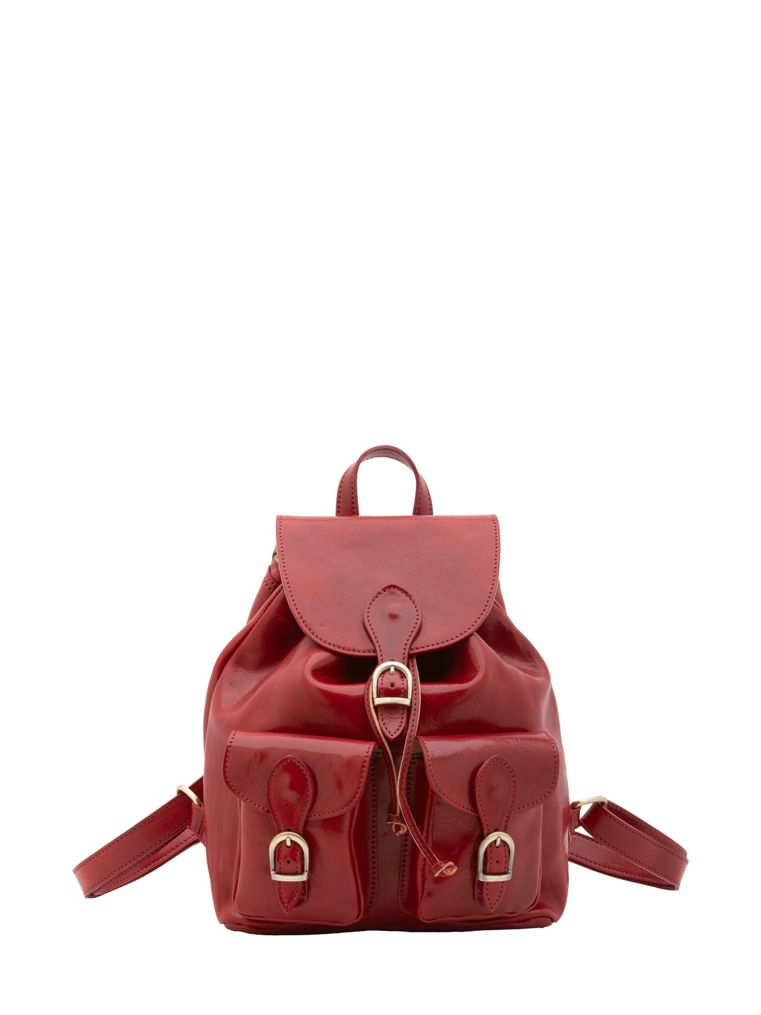 Borsa a spalla da donna Vera pelle 5546-Rosso I Fratelli
