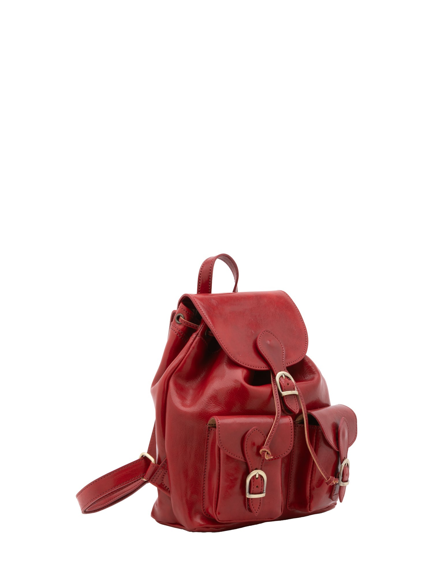Borsa a spalla da donna Vera pelle 5546-Rosso I Fratelli