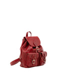 Borsa a spalla da donna Vera pelle 5546-Rosso I Fratelli
