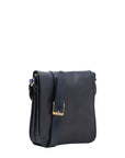 Borsa a tracolla uomo in vera pelle Made in Italy 5550-Blu I Fratelli
