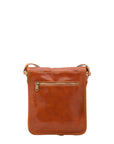 Borsa a tracolla uomo in vera pelle Made in Italy 5550-Cognac I Fratelli