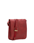Borsa a tracolla uomo in vera pelle Made in Italy 5550-Rosso I Fratelli