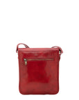 Borsa a tracolla uomo in vera pelle Made in Italy 5550-Rosso I Fratelli
