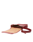 Borsa a tracolla uomo in vera pelle Made in Italy 5550-Rosso I Fratelli