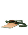 Borsa a tracolla uomo in vera pelle Made in Italy 5550-Verde I Fratelli