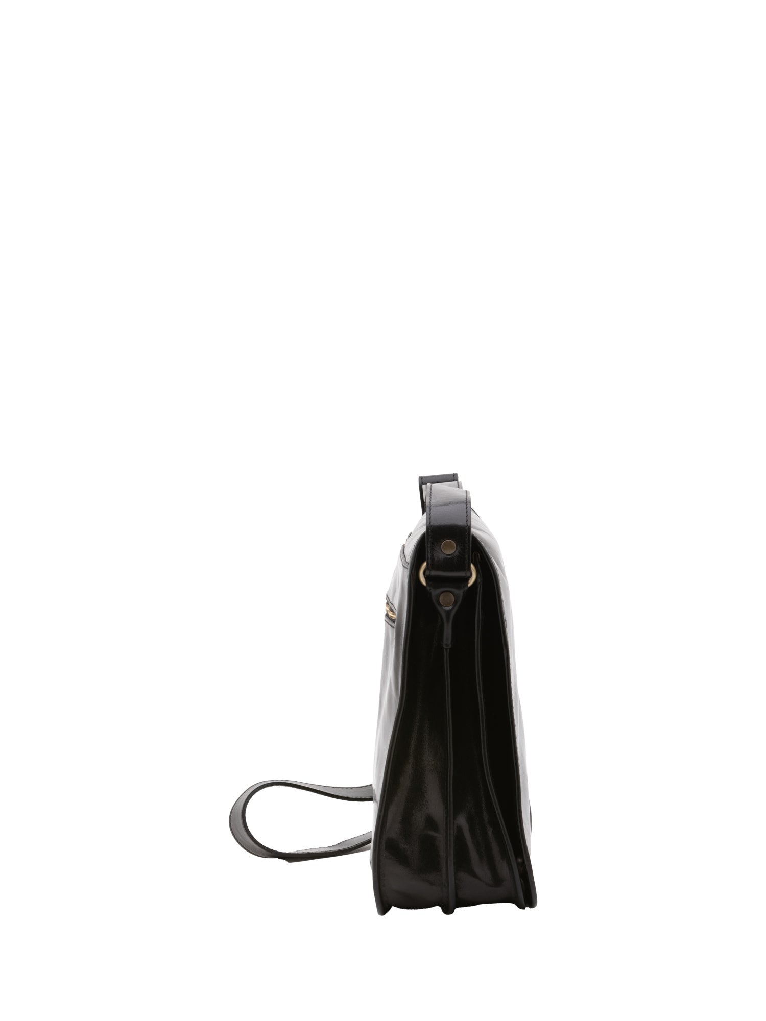 Borsa a tracolla uomo in vera pelle Made in Italy 5551-Nero I Fratelli