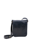Borsa a tracolla uomo in vera pelle Made in Italy 5552-Blu I Fratelli