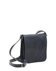 Borsa a tracolla uomo in vera pelle Made in Italy 5552-Blu I Fratelli