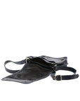Borsa a tracolla uomo in vera pelle Made in Italy 5552-Blu I Fratelli