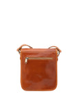 Borsa a tracolla uomo in vera pelle Made in Italy 5552-Cognac I Fratelli