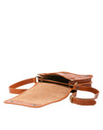 Borsa a tracolla uomo in vera pelle Made in Italy 5552-Cognac I Fratelli