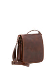 Borsa a tracolla uomo in vera pelle Made in Italy 5552-Marrone I Fratelli