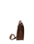 Borsa a tracolla uomo in vera pelle Made in Italy 5552-Marrone I Fratelli